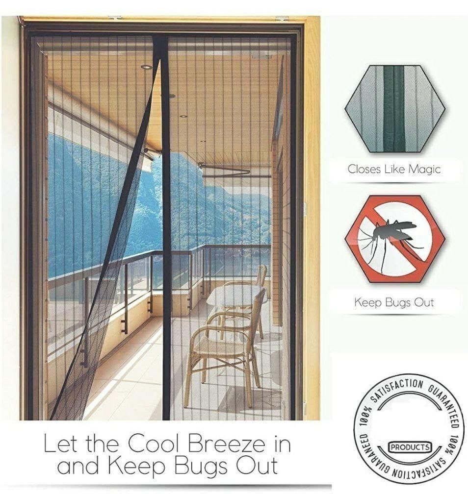 Door Curtain-Mesh Screen Net Home (Pack of 2)
