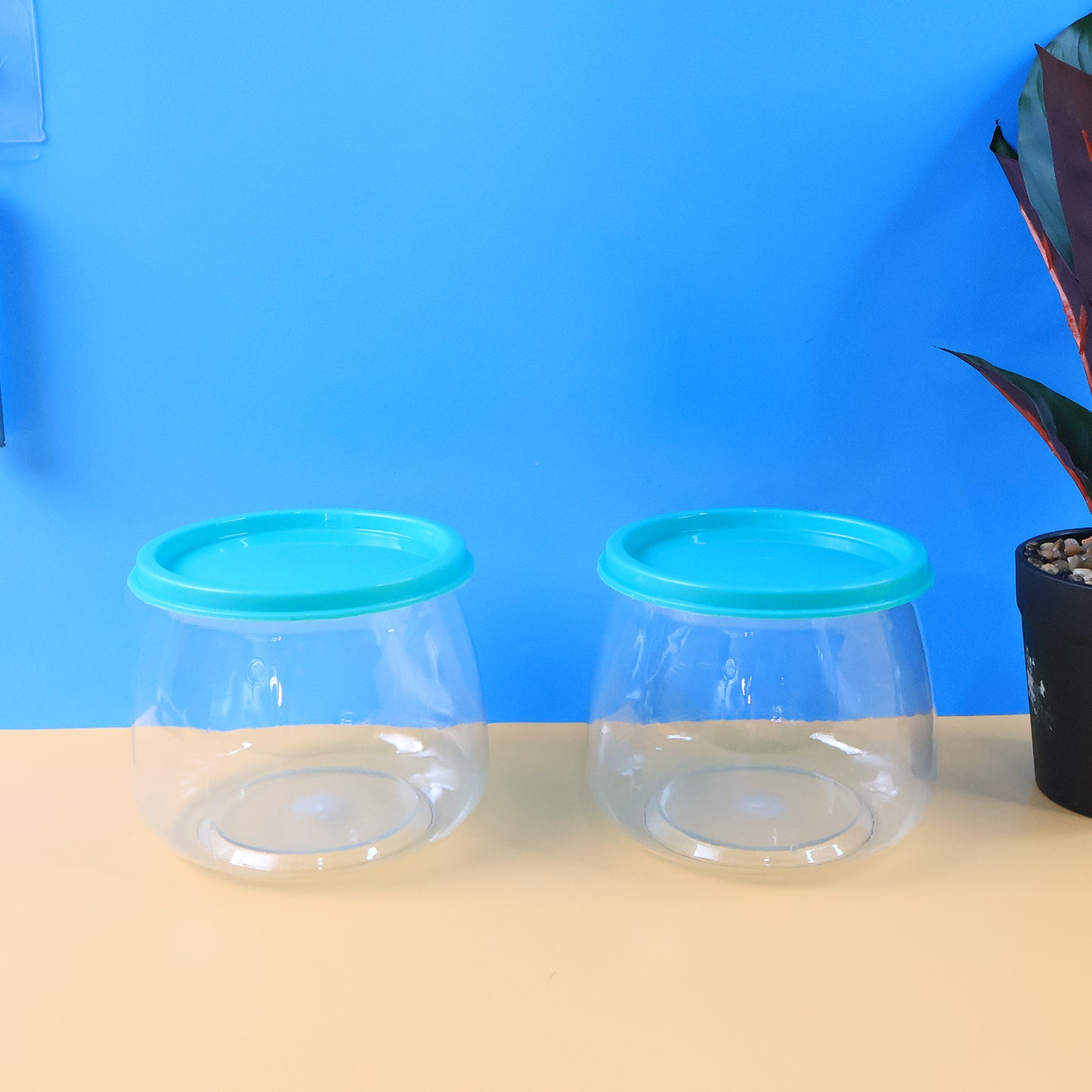 Airtight Storage Containers Set Approx 900ml (2 Pc)
