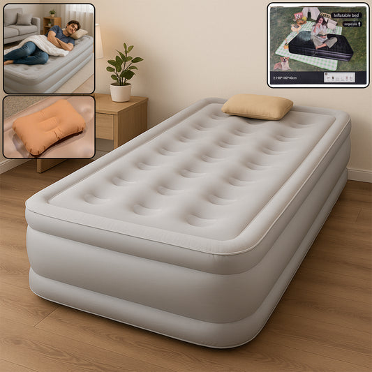 Portable Inflatable Bed Folding Lazy Bed (190x100x40 Cm  1 Pc)