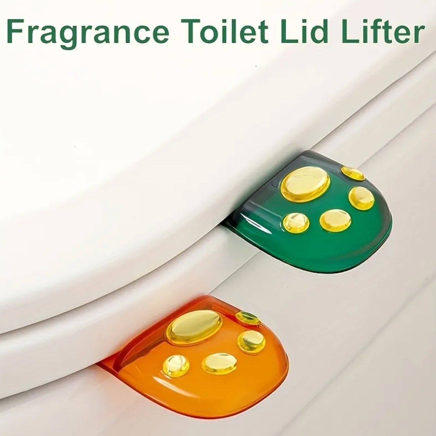 Fragrance Toilet Cap Lid Lifter Toilet Seat Cover (2 Pc Set)