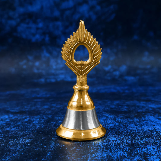 Brass And Steel Temple Ghanti (Pooja Bell)