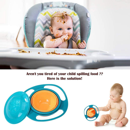 Rotating Baby Bowl Used For Serving Food To Kids And Toddlers.