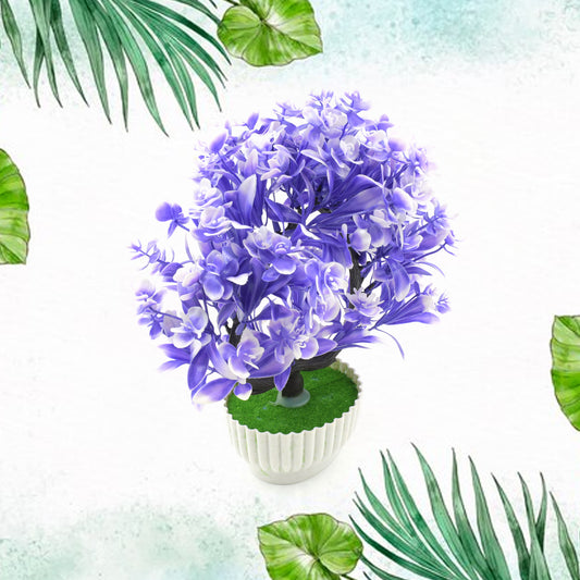 Wild Artificial Flower Plants With Cute Pot