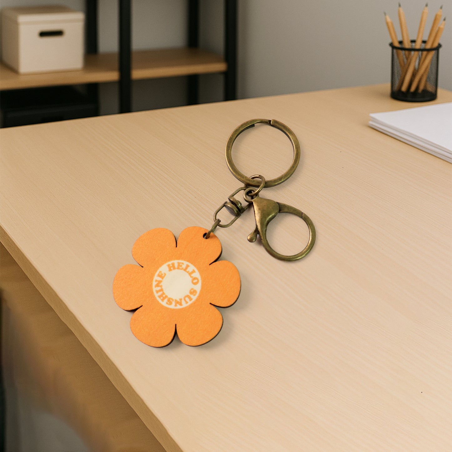 Cute Flower-shaped Keychain (Mix Design 1 Pc)