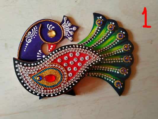 Roli Chawal Container handmade wooden ( Haldi Kumkum )