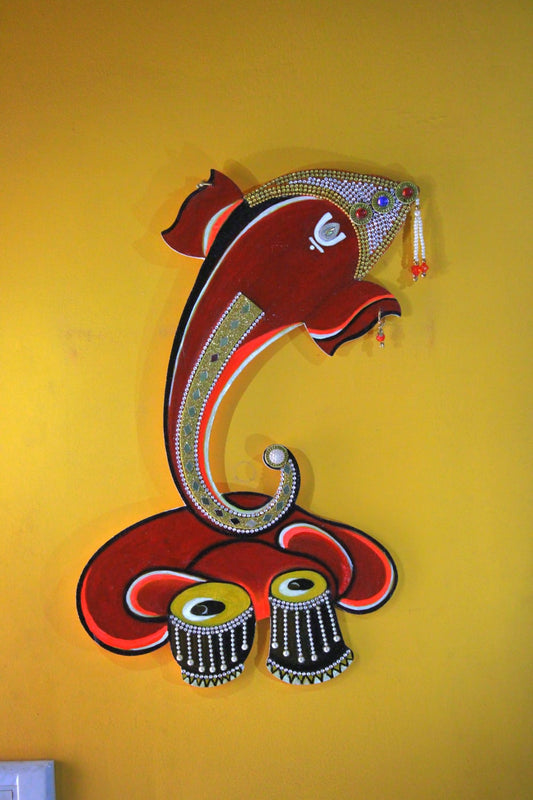 Handcrafted Ganpati ji tabla idol Wall Hanging