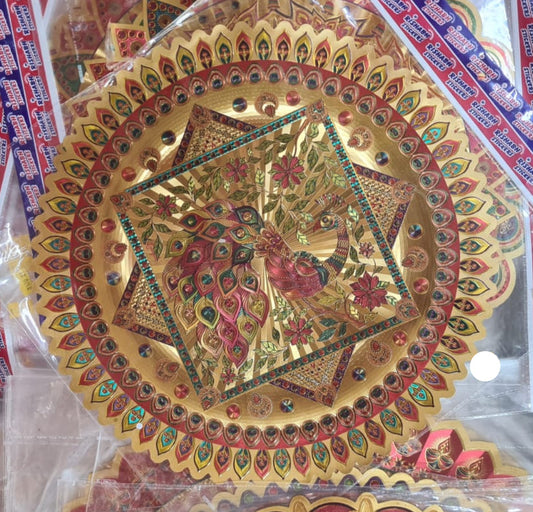 Premium rangoli waterproof stickers/kolam stickers