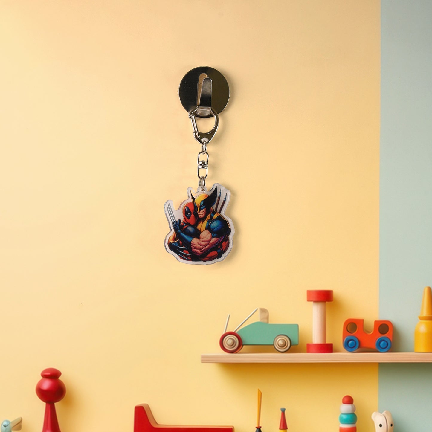 Cartoon Character Acrylic Keychain For (1 Pc)