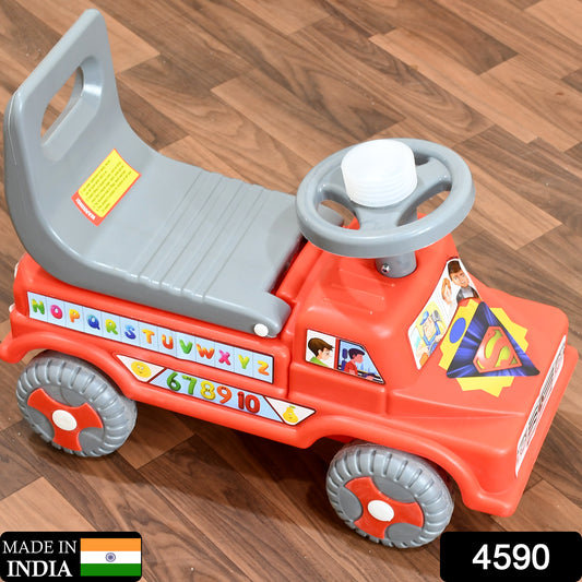 Kids Baby City Ride On Push Car Ride With Backrest Musical Horn