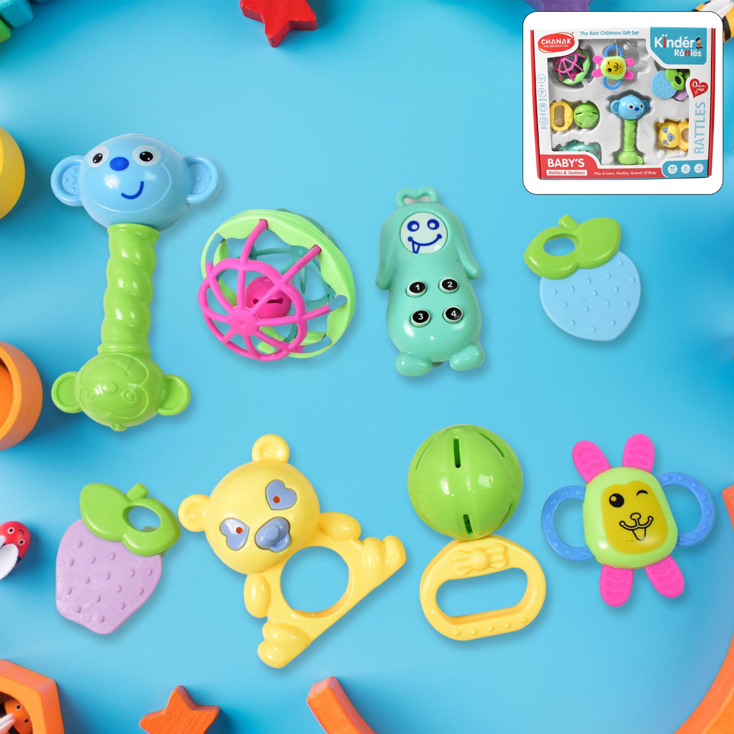 Kinder Rattles Classic Store Plastic Non-toxic Shake And Grab Ball