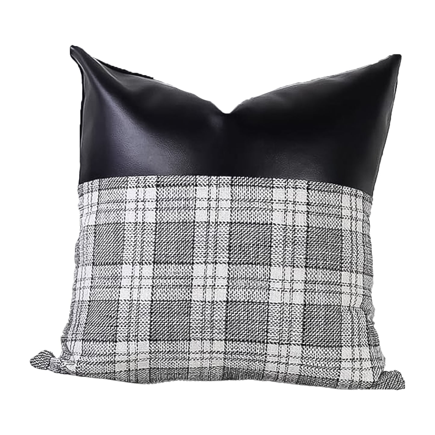 Pillow Covers Cushion Cases Soft Leather And Cotton (23 22 Inch 1 Pair 2 Pc)