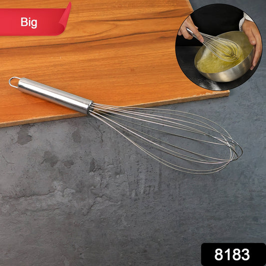 Large Stainless Steel Balloon Whisk  Heavy-duty Kitchen Tool (30cm  1 Pc)