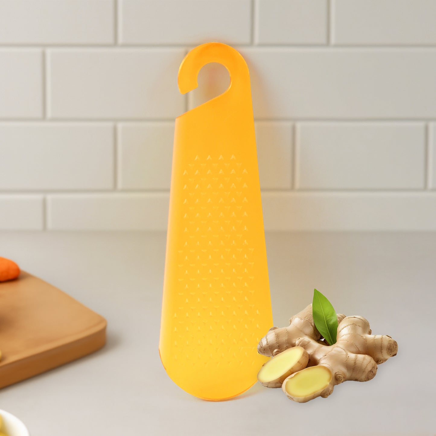 Multipurpose Garlic And Ginger Grater Peeler Tool With Hanging Hook 1 Pc