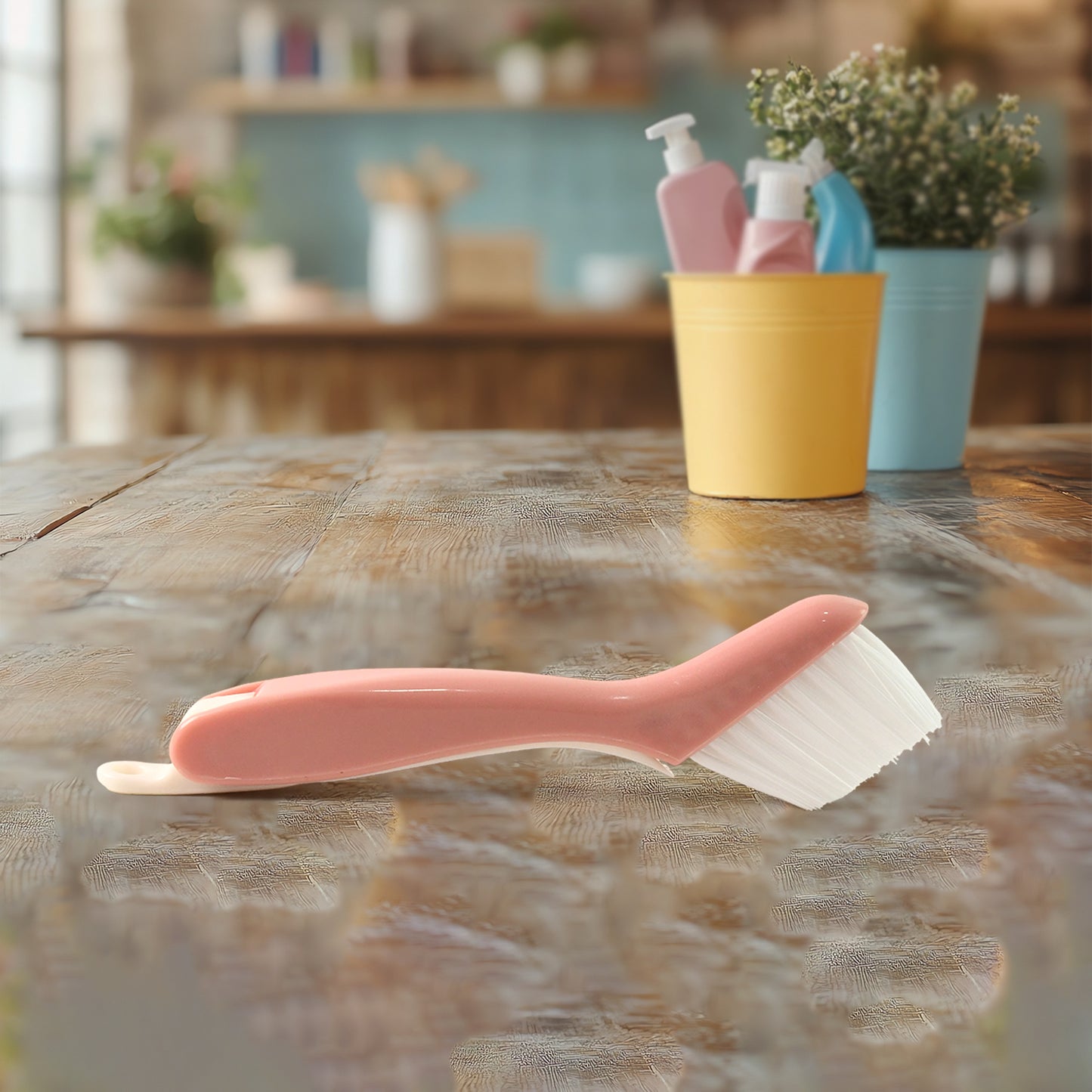 Multi-functional 2-in-1 Groove Cleaning Brush With Crevice Scraper