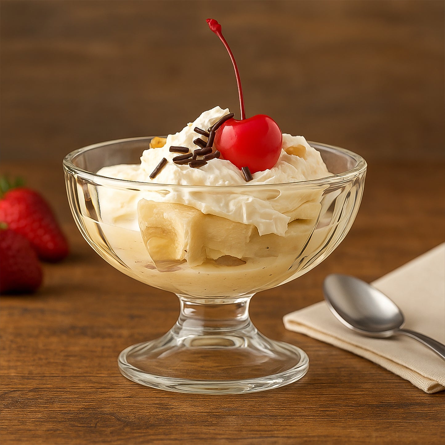 Premium Glass Ice Cream Dessert Bowl 6 Pc Set