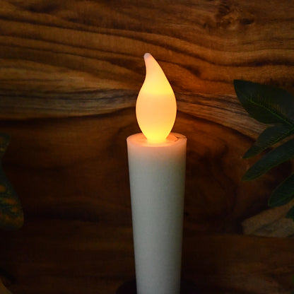 Premium Led Flameless Candle With Holder (1 Pc)