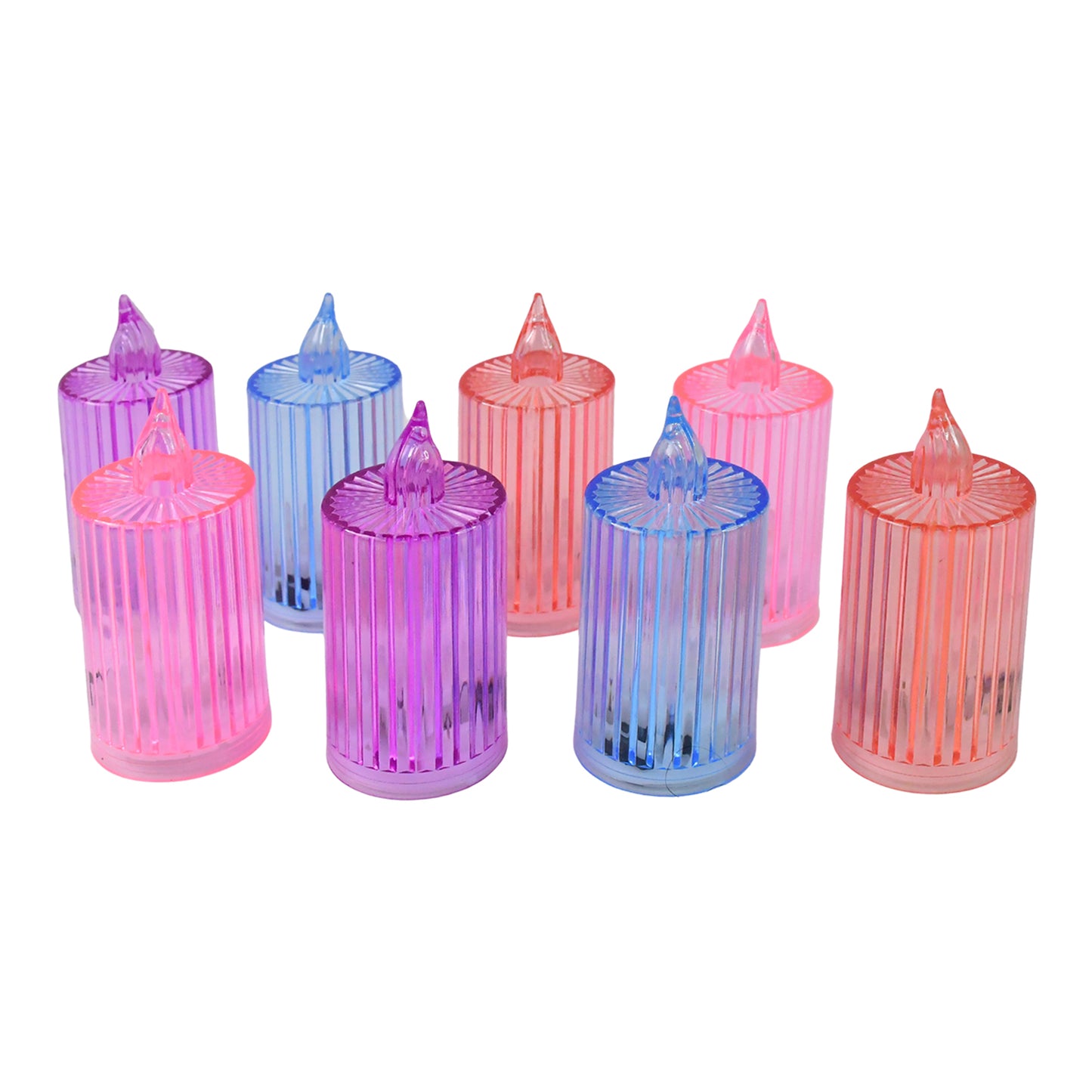 Decorative Flameless Electronic Led Candle Light Set (8 Pc)