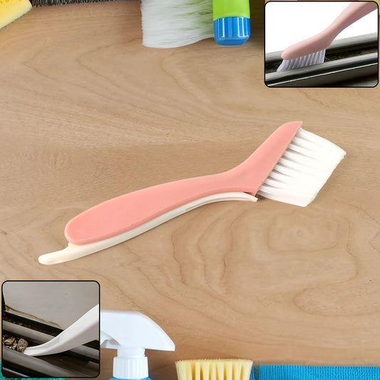 Multi-functional 2-in-1 Groove Cleaning Brush With Crevice Scraper