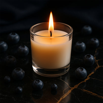 Inlief  Blueberry Soy-blend Votive Candle Glass  50 Gm (1 Pc)