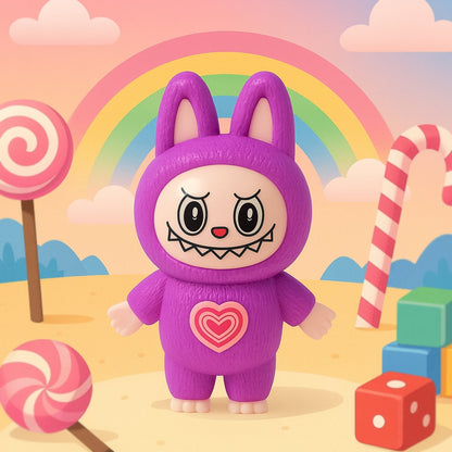 Cartoon Character Face Changing Toy With Key Holder Keychain (1 Pc)