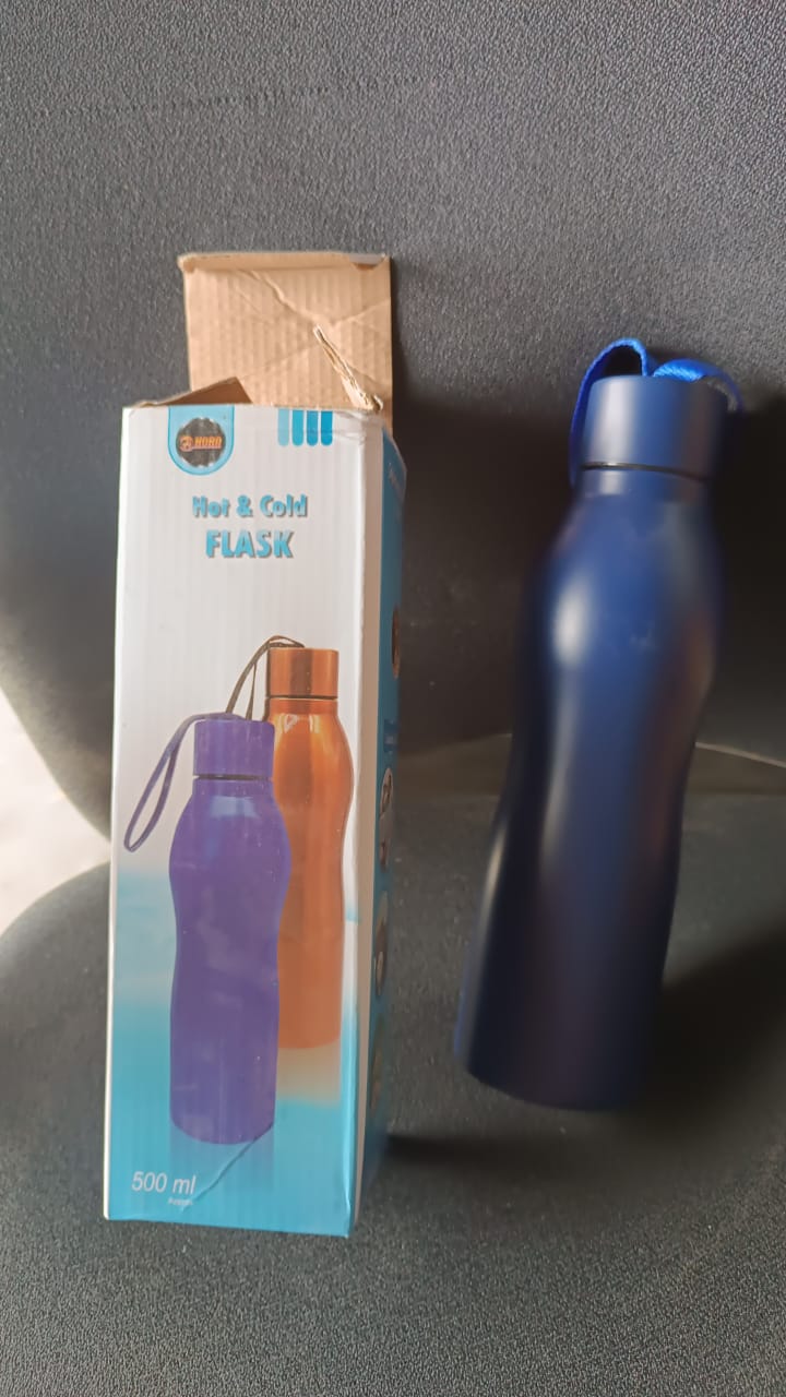 Premium Hot  Cold Stainless Steel Vacuum Insulated Flask Bottle (Approx 500ml  1 Pc)