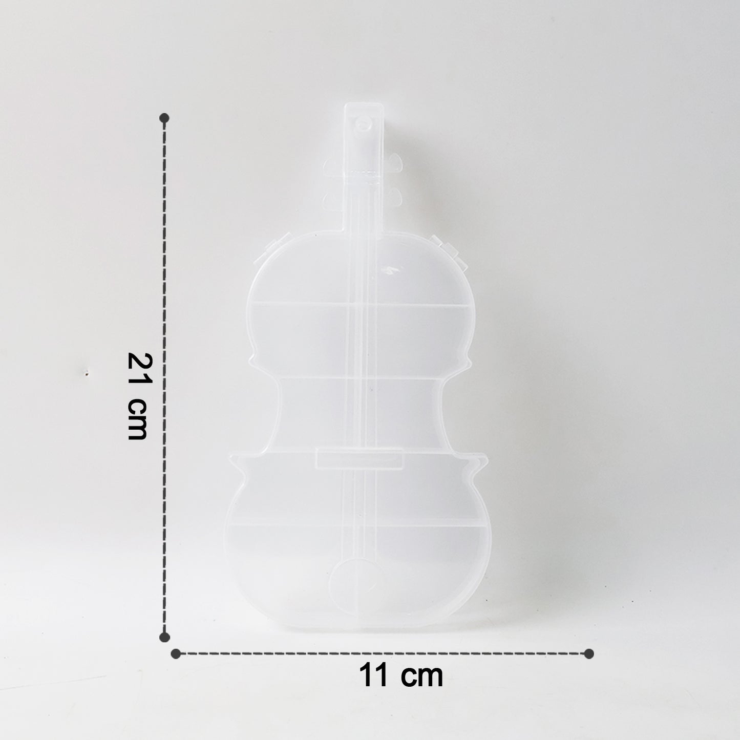 Violin Shape Plastic Storage Box (1 Pc)