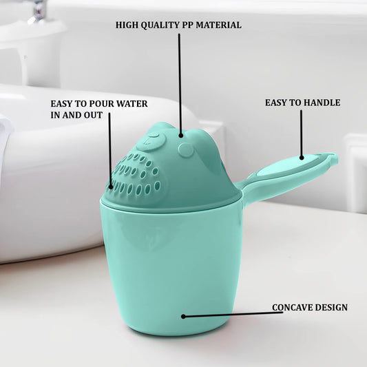 Baby Shampoo Shower Cup Safe Soft Bathing