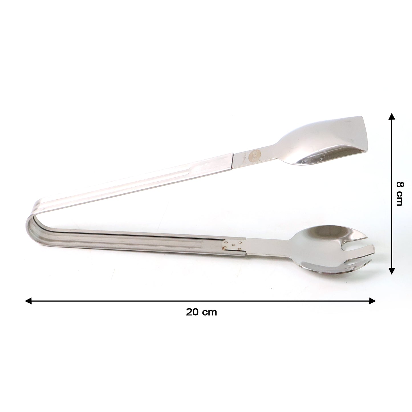 Stainless Steel Multipurpose Serving Chimta, Tong  2-in-1 Pasta  Salad Tong (1 Pc)