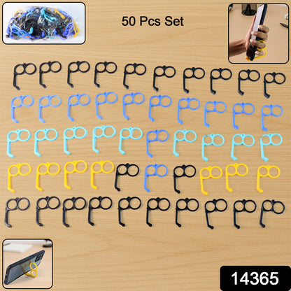 Plastic Hand Mobile Stand (Mix Color  50 Pc)