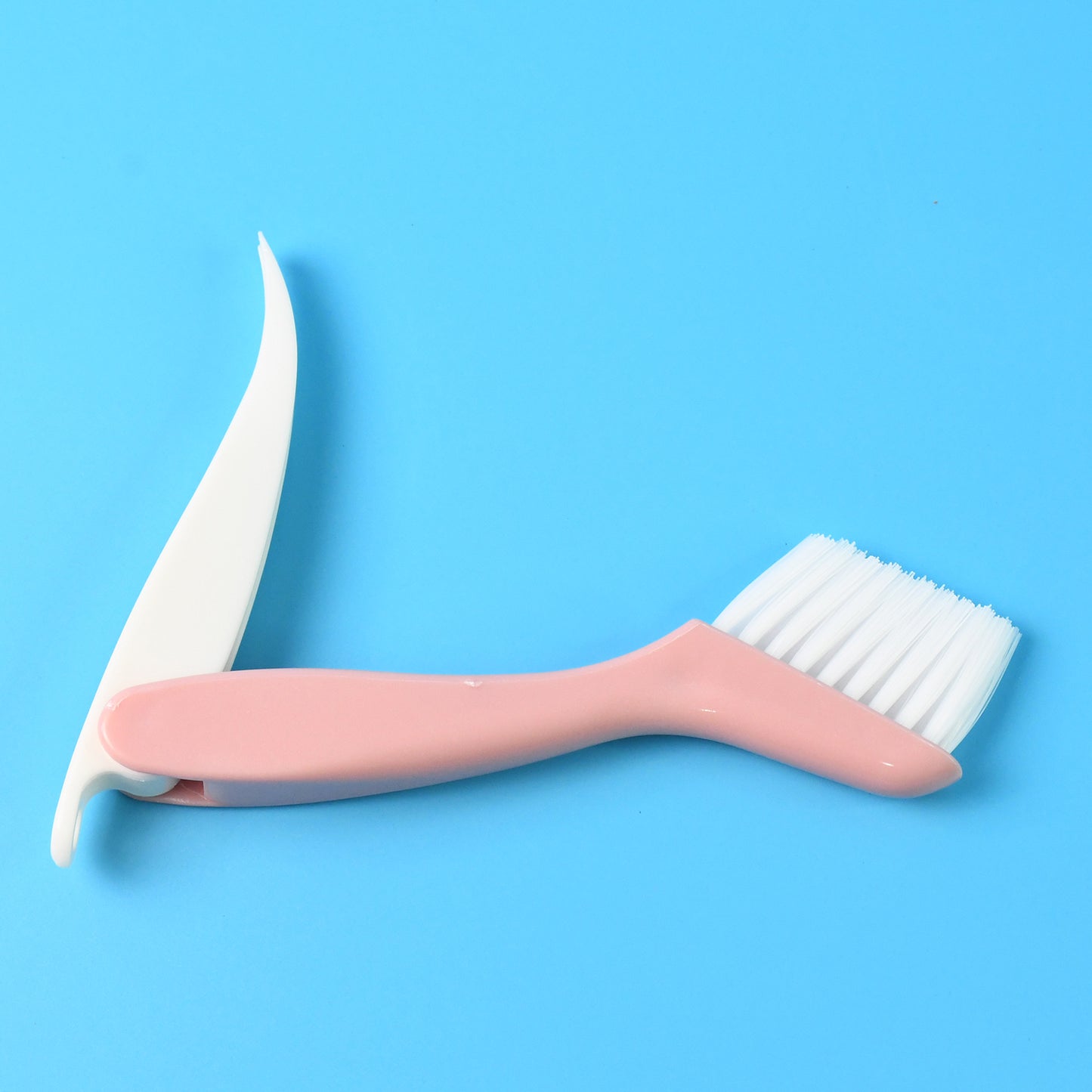 Multi-functional 2-in-1 Groove Cleaning Brush With Crevice Scraper