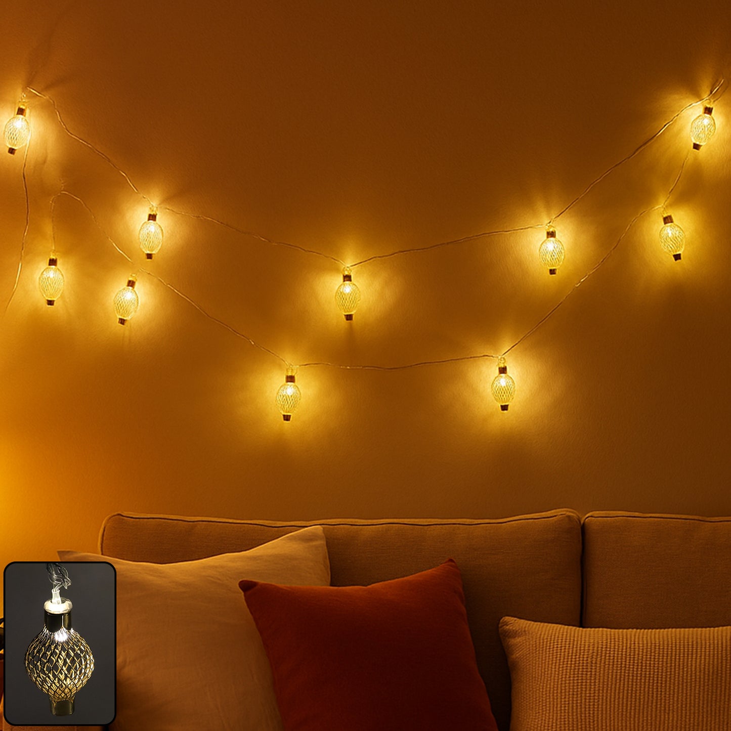 Decorative Metal Ball Led String Light (3 Meter )
