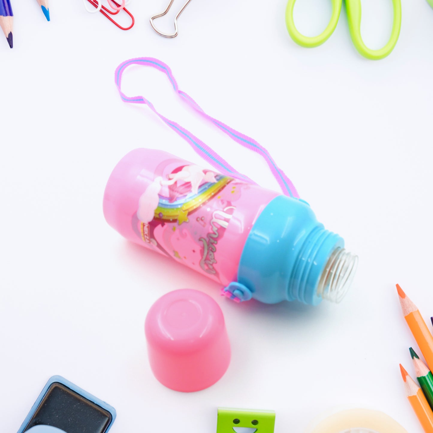 Plastic Sports Insulated Water Bottle With Dori Straw