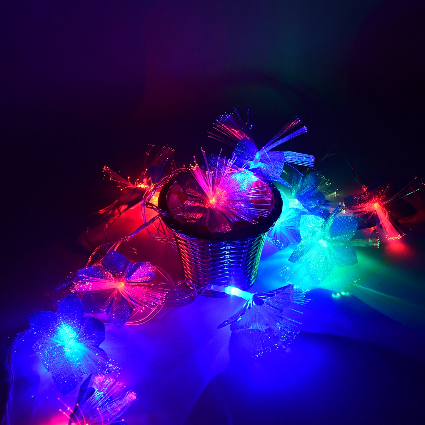 Decorative Fiber Flower Led String Lights (3 Meter)