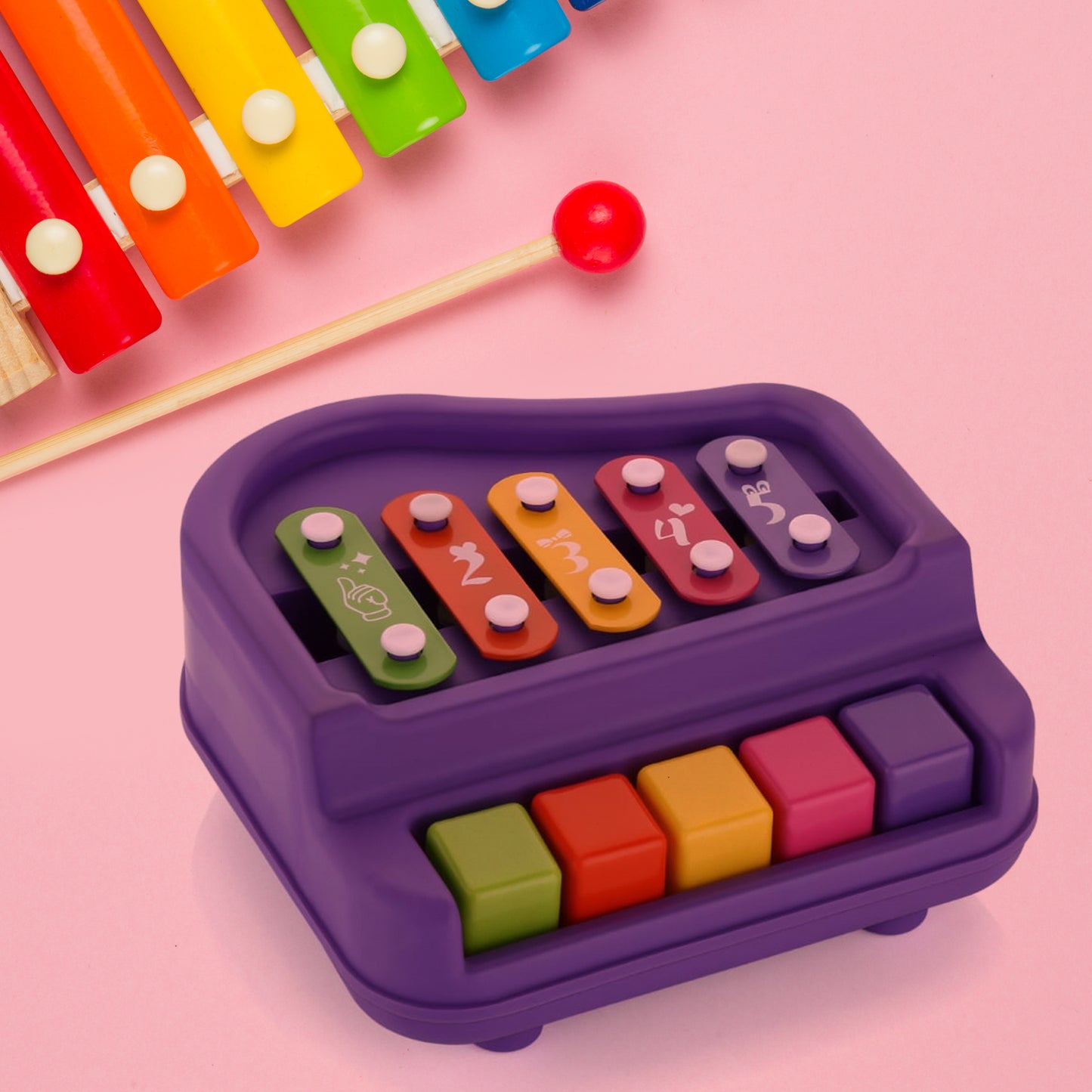 2 In 1 Baby Piano Xylophone Toy For Toddlers