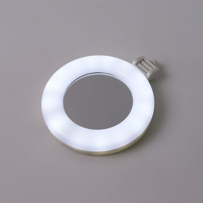 Rechargeable Led Selfie Ring Light For Mobile And Makeup Use (1 Pc)