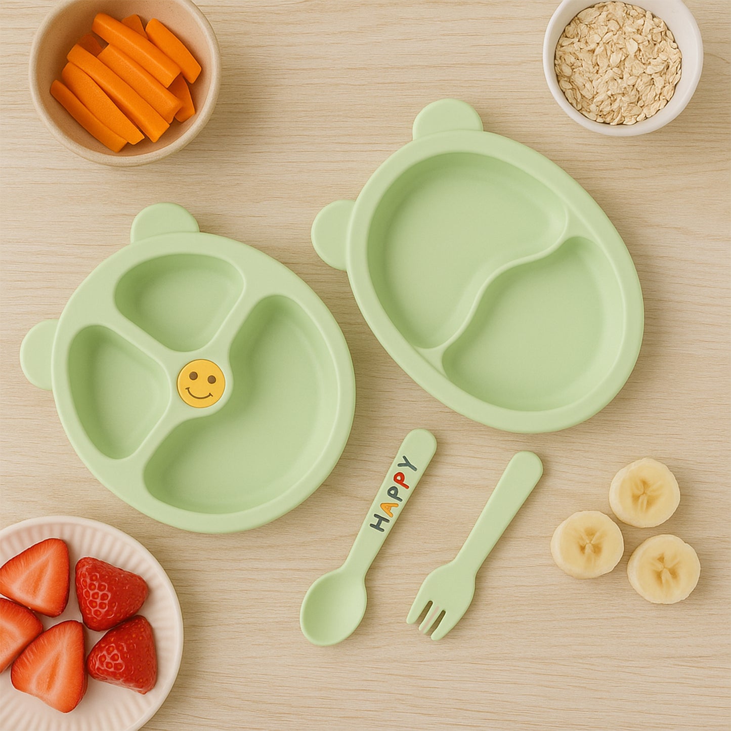 Premium 4-piece Kids Mealtime Feeding Set