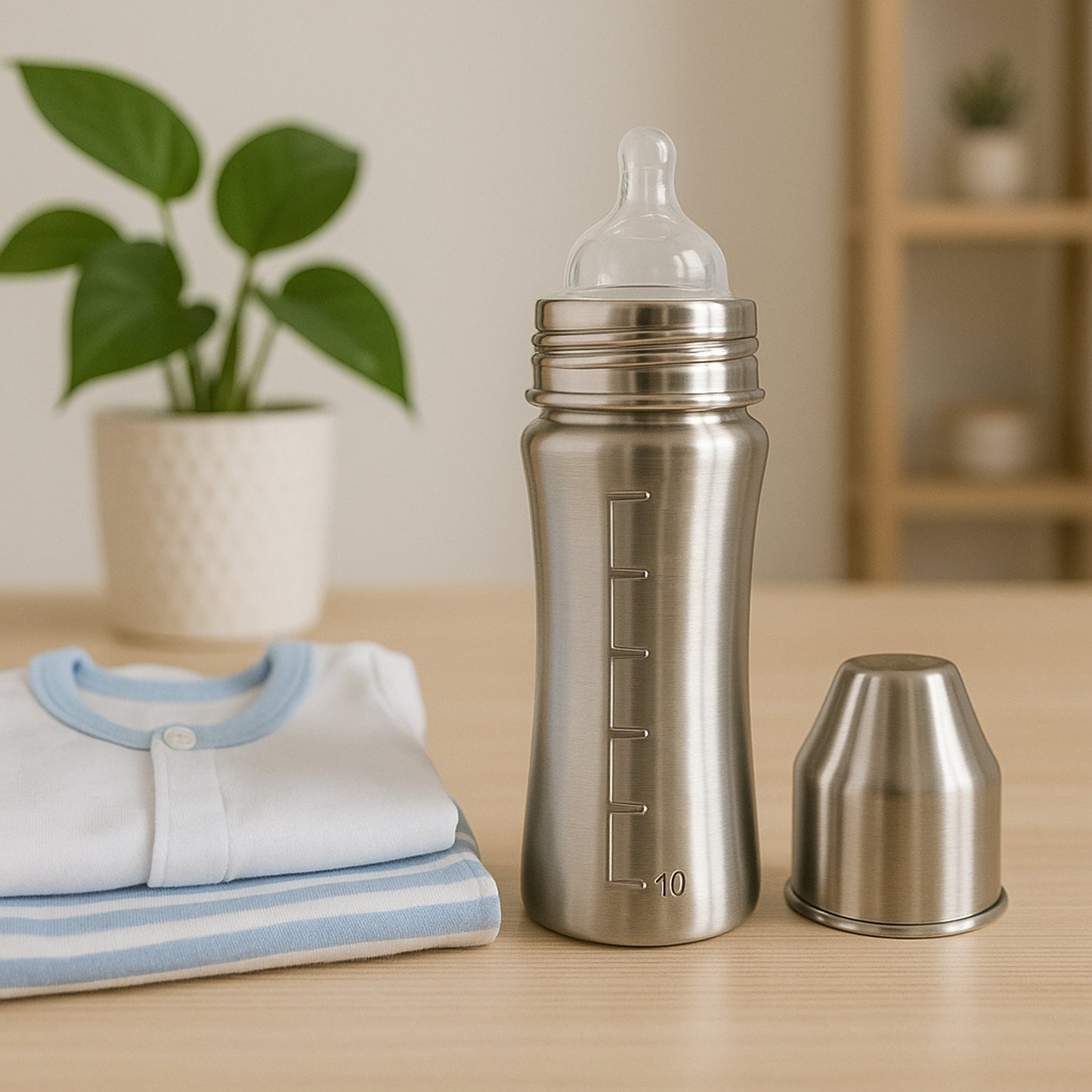 Ganesh Stainless Steel Baby Feeding Bottle Milk Bottle
