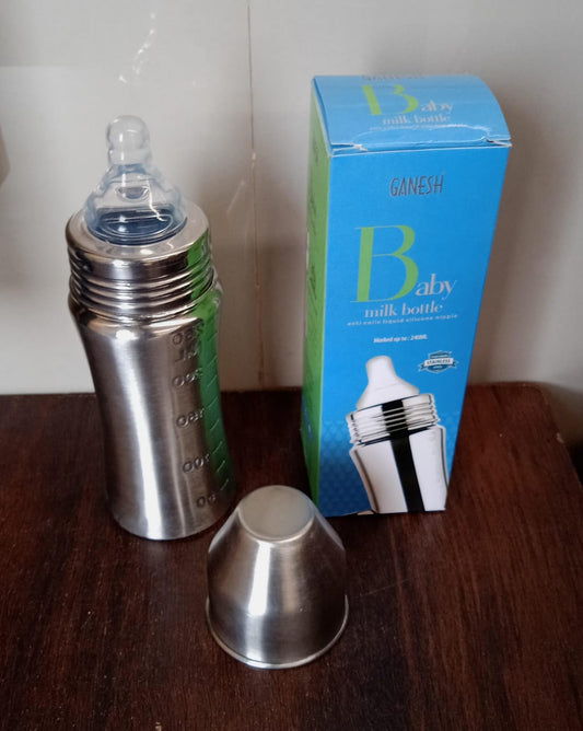 Ganesh Stainless Steel Baby Feeding Bottle Milk Bottle