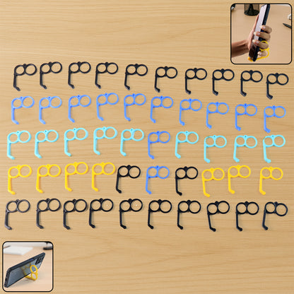 Plastic Hand Mobile Stand (Mix Color  50 Pc)
