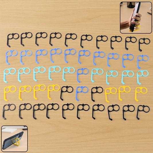 Plastic Hand Mobile Stand (Mix Color  50 Pc)
