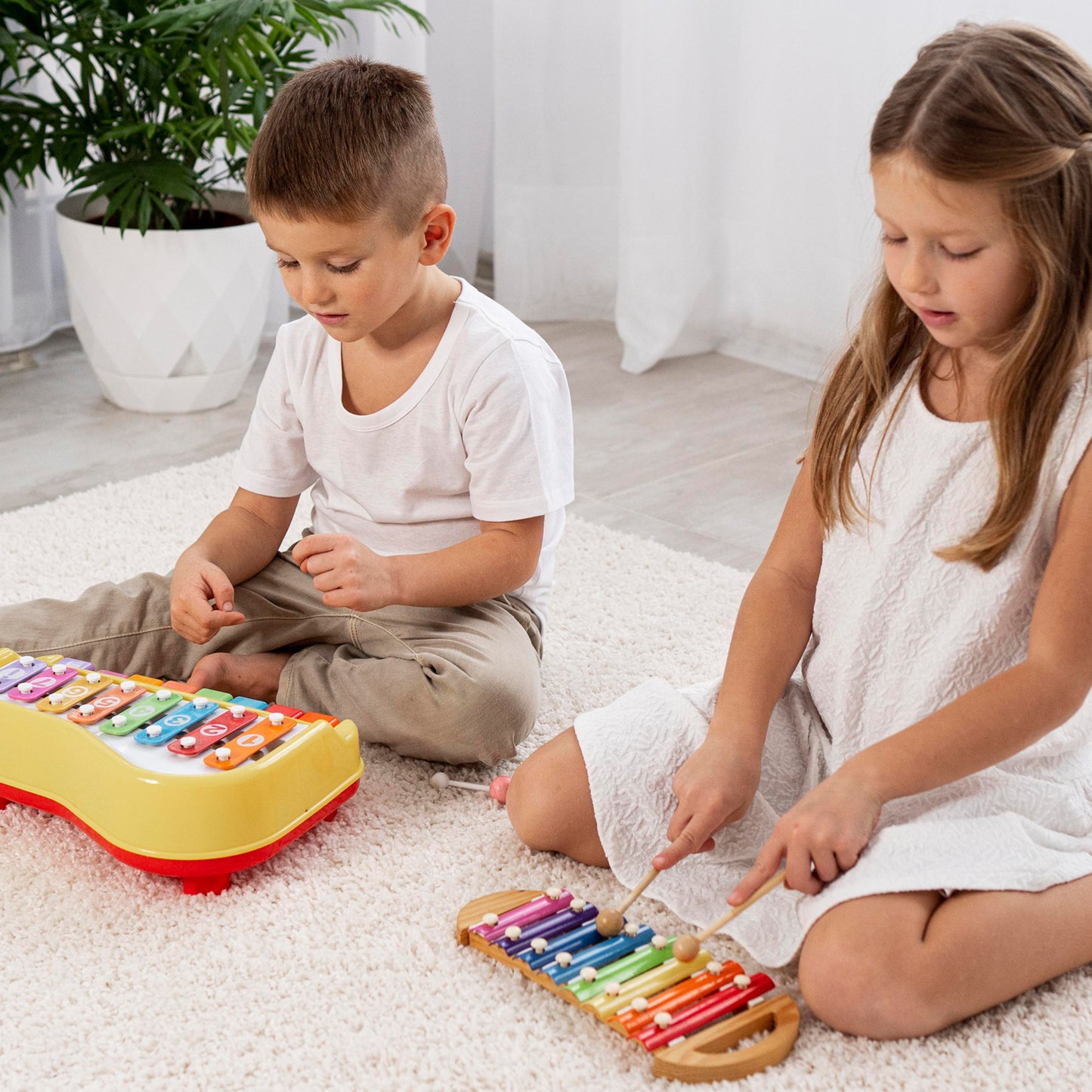 2 In 1 Baby Piano Xylophone Toy For Toddlers