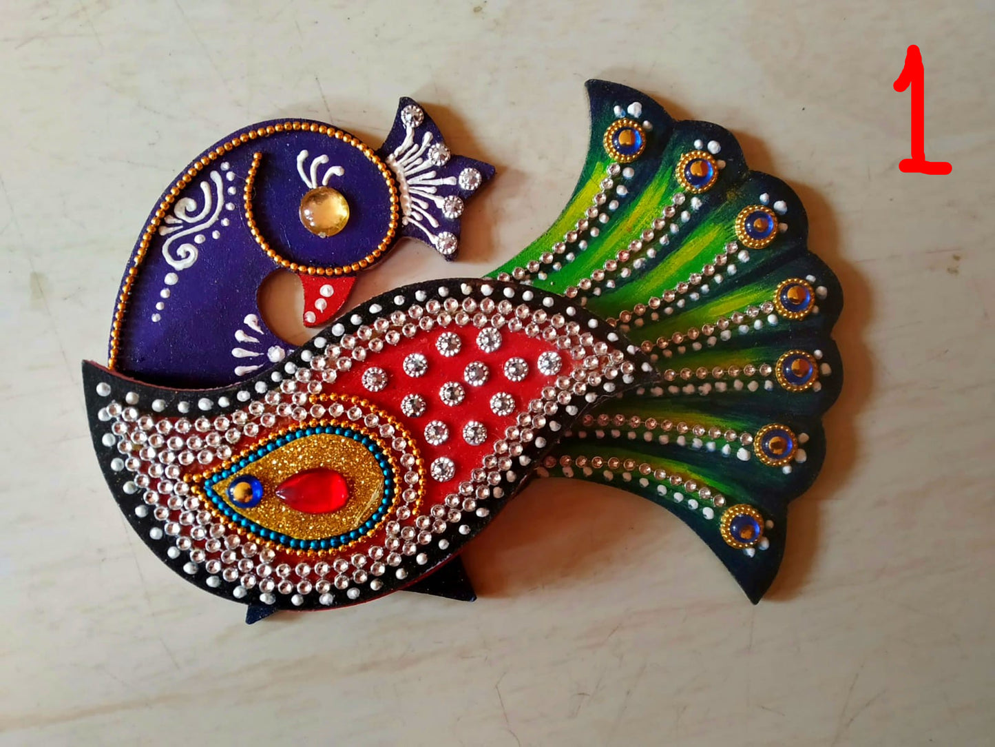 Roli Chawal Container handmade wooden ( Haldi Kumkum )
