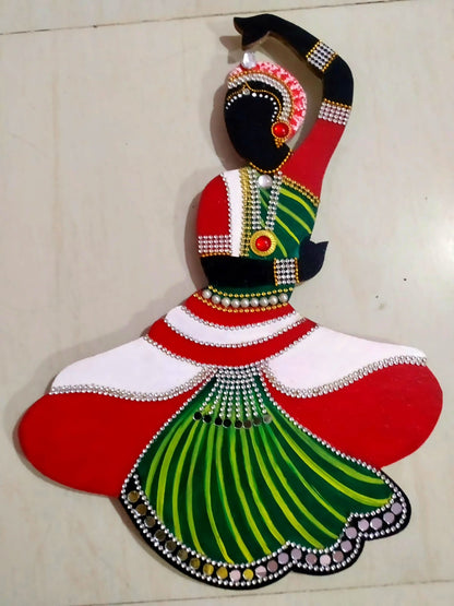 Handcrafted Bharatnatyam Doll Wall Hanging