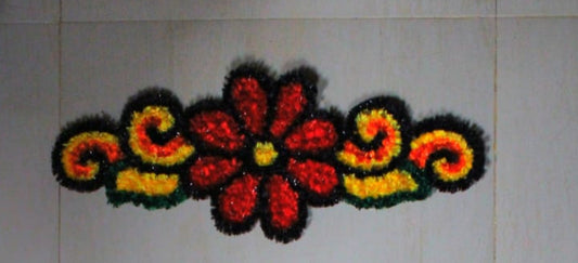 Handmade Floral Rangoli mate 1 pcs
