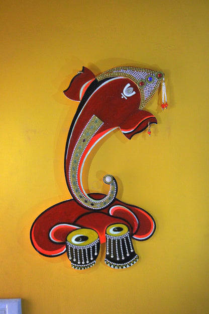 Handcrafted Ganpati ji tabla idol Wall Hanging