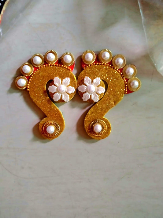 Elegant Wooden Laxmi Ji Steps