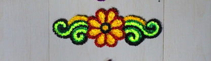 Handmade Floral Rangoli mate 1 pcs