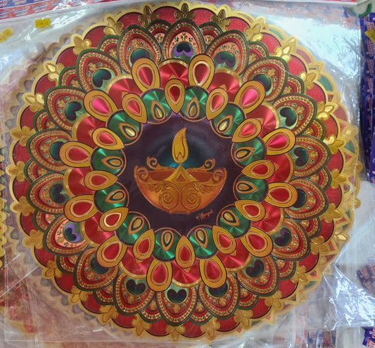 Premium rangoli waterproof stickers/kolam stickers