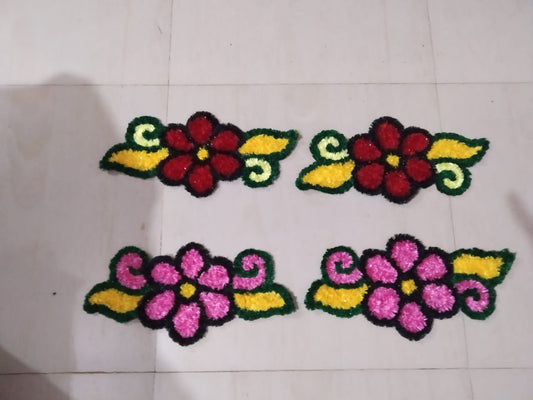 Handmade Floral Rangoli mate 1 pcs