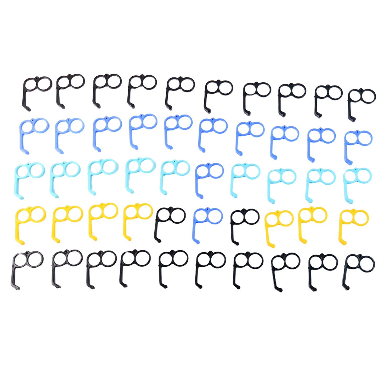 Plastic Hand Mobile Stand (Mix Color  50 Pc)